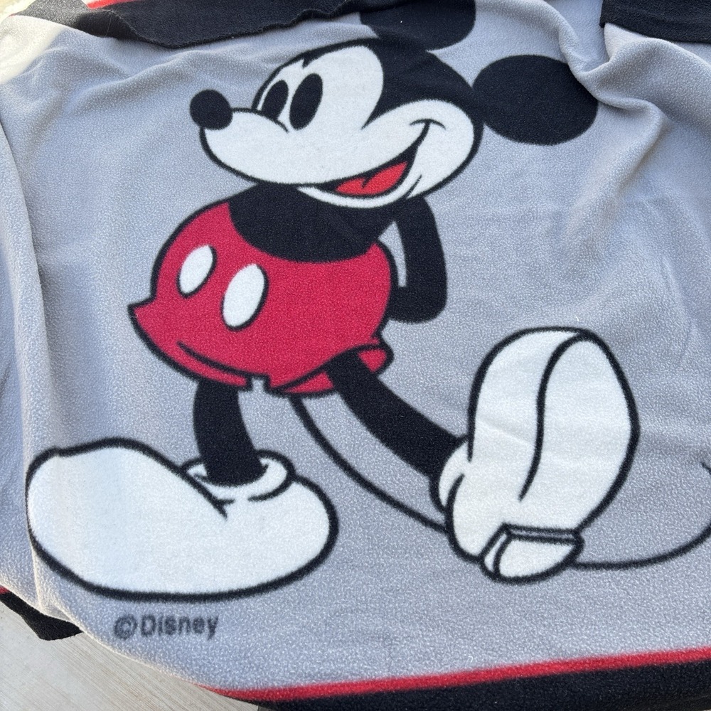 Vintage Walt Disney Mickey Blanket Made In China Polyester